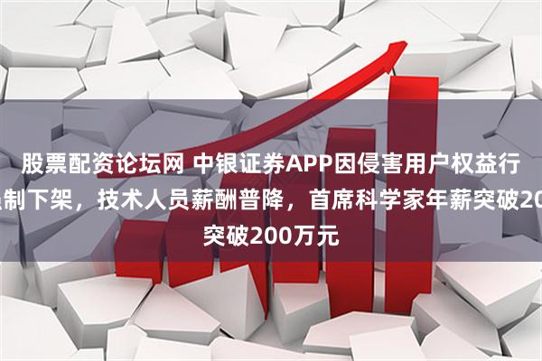 股票配资论坛网 中银证券APP因侵害用户权益行为被强制下架，技术人员薪酬普降，首席科学家年薪突破200万元